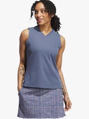 NWT adidas Womens Golf Shirt 2XL Blue Ultimate365 Sleeveless